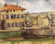 House and Farm at jas de Bouffan Paul Cezanne